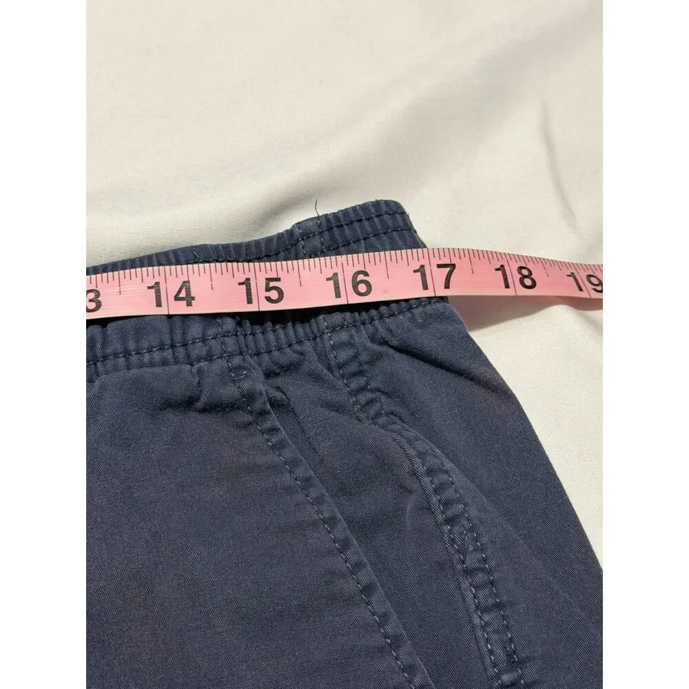Gap Shorts Mens L Blue Elastic Waist Drawstring Casual Chino Summer Beach